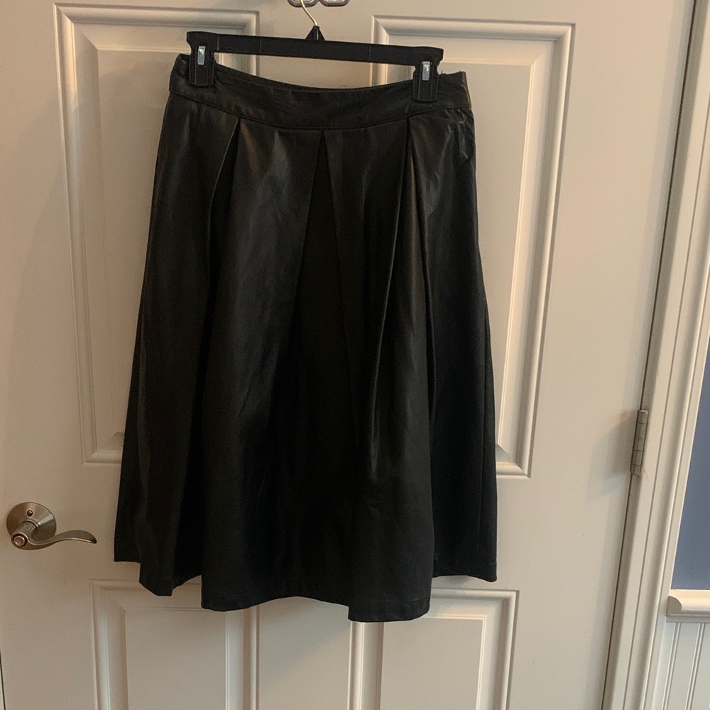 Who What Wear Elegant Black A-Line Skirt